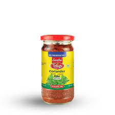 Telugu – Pickle Coriander ll 1 Case (12 x 300 gm) – Mahifoods