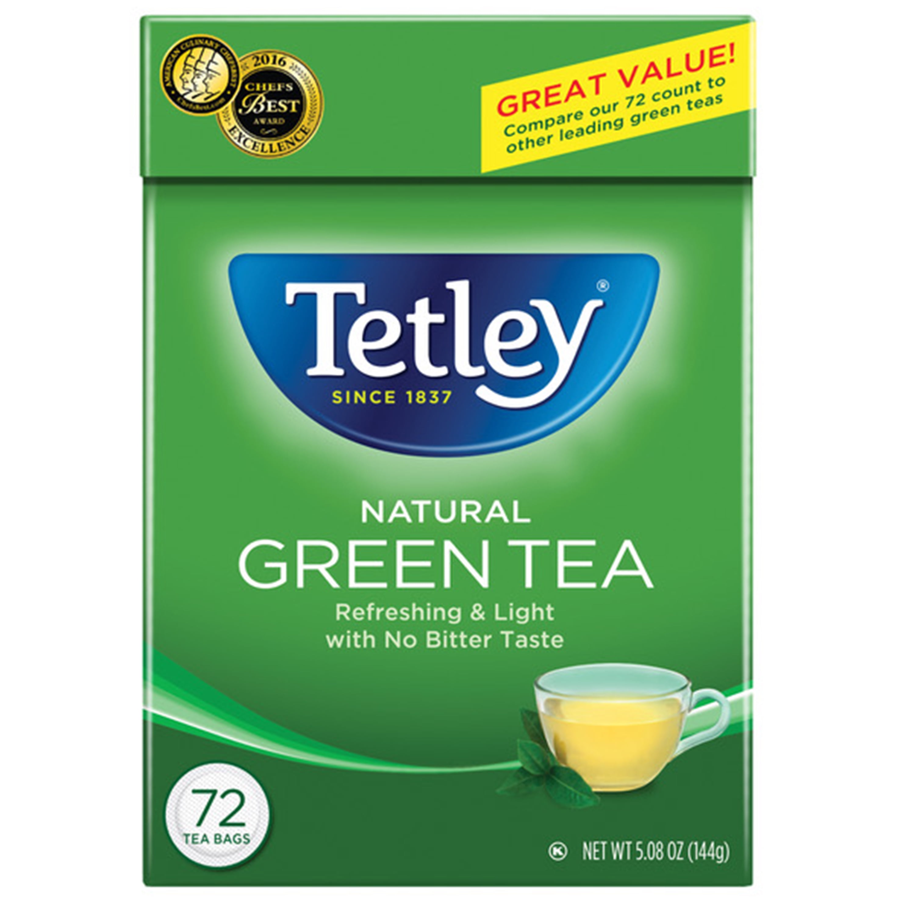 Tetley Green 72ct Tea Bags